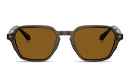 GIORGIO ARMANI Armani Code Square Sunglasses in Transparent Green – Product Photo 1