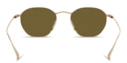 Shop GIORGIO ARMANI Engraved Logo Square Sunglasses in Rose Gold online.