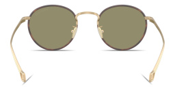 Shop GIORGIO ARMANI Round Sunglasses in Gold online.