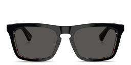 BURBERRY Logo Print Square Sunglasses in Top Black On Vintage Check – Product Photo 1