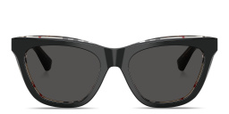 Shop BURBERRY The Essentials Cat-Eye Sunglasses in Top Black On Vintage Check online.