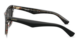 Shop BURBERRY The Essentials Cat-Eye Sunglasses in Top Black On Vintage Check online.