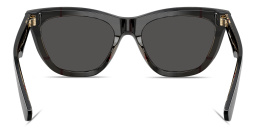 Shop BURBERRY The Essentials Cat-Eye Sunglasses in Top Black On Vintage Check online.