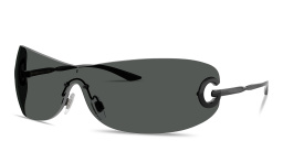 Dolce & Gabbana Active Unisex Rimless Butterfly Sunglasses in Black – Product Photo 2