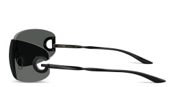 Dolce & Gabbana Active Unisex Rimless Butterfly Sunglasses in Black – Product Photo 3