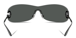 Dolce & Gabbana Active Unisex Rimless Butterfly Sunglasses in Black – Product Photo 4