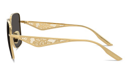 Dolce & Gabbana Oversized Square Sunglasses in Gold – Product Photo 3