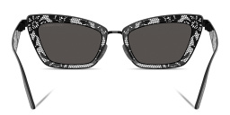 Dolce & Gabbana Floral Detailing Cat-Eye Sunglasses in Black – Product Photo 4