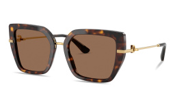 Dolce & Gabbana DNA Butterfly Sunglasses in Havana – Product Photo 2