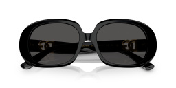 Dolce & Gabbana DG Motif Oval Sunglasses in Black – Product Photo 4