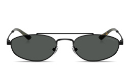 تسوق نظارات شمسية طراز بايلوت بشعار النسر امبوريو أرماني بلون أسود أونلاين.