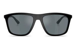 Emporio Armani Eagle Logo Square Sunglasses in Black – Product Photo 1