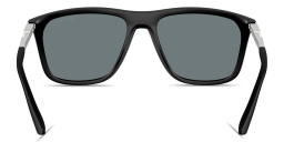 Emporio Armani Eagle Logo Square Sunglasses in Black – Product Photo 4