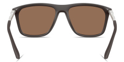 Emporio Armani Eagle Logo Square Sunglasses in Brown – Product Photo 4