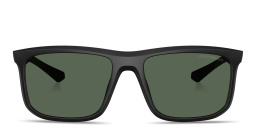 Emporio Armani Essential Leisure Square Sunglasses in Matte Black – Product Photo 1