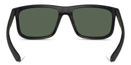 Emporio Armani Essential Leisure Square Sunglasses in Matte Black – Product Photo 4