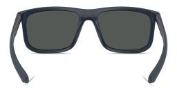 Shop Emporio Armani Essential Leisure Square Sunglasses in Matte Blue online.
