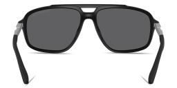 Emporio Armani Modern Pilot Sunglasses in Matte Black – Product Photo 4