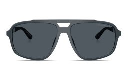 Emporio Armani Eagle Logo Pilot Sunglasses in Blue – Product Photo 1