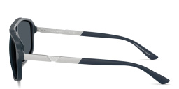 Emporio Armani Eagle Logo Pilot Sunglasses in Blue – Product Photo 3