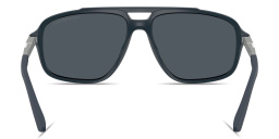 Emporio Armani Eagle Logo Pilot Sunglasses in Blue – Product Photo 4