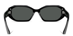 JIMMY CHOO Crystal Oval Sunglasses in Black Silver Night – Product Photo 4