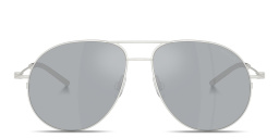 Shop Moncler Flyze Unisex Pilot Sunglasses in Silver online.