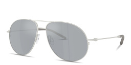 Shop Moncler Flyze Unisex Pilot Sunglasses in Silver online.
