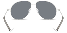 Shop Moncler Flyze Unisex Pilot Sunglasses in Silver online.