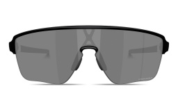Shop Oakley Corridor SQ Half-Rim Rectangle Sunglasses in Black online.