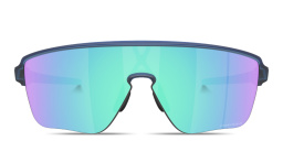 Shop Oakley Corridor SQ Half-Rim Rectangle Sunglasses in Blue online.