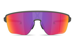 Shop Oakley Corridor SQ Half-Rim Rectangle Sunglasses in Grey online.