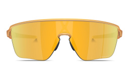 Shop Oakley Corridor SQ Half-Rim Rectangle Sunglasses in Orange online.