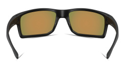Shop Oakley Gibston XL Rectangle Sunglasses in Matte Black online.