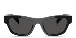 PRADA Triangle Logo Butterfly Sunglasses in Black – Product Photo 1