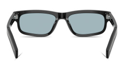 PRADA Engraved Logo Rectangle Sunglasses in Black – Product Photo 4