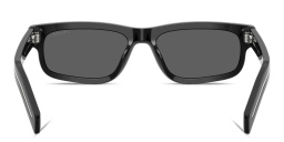 PRADA Engraved Logo Rectangle Sunglasses in Black – Product Photo 4