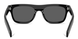 PRADA Engraved Logo Square Sunglasses in Black – Product Photo 4