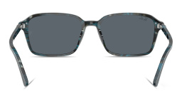 Ray-Ban Raimond Unisex Square Sunglasses in Transparent Fantasy Blue Grey – Product Photo 4