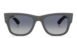 نظارات شمسية ميغا وايفارير لايتفورس بإطار مربّع للجنسين من راي بان بلون رمادي رملي - صورة المنتج 1