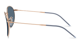 Shop Ray-Ban Round Reverse Unisex Panthos Sunglasses in Rose Gold online.