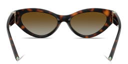 Shop TIFFANY Tiffany T Oval Sunglasses in Havana online.