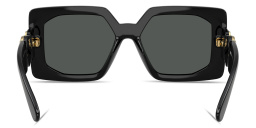 VERSACE Medusa Biggie Maxi Oversized Square Sunglasses in Black – Product Photo 4