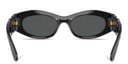 VERSACE Medusa Biggie Oval Sunglasses in Black – Product Photo 4