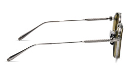 Shop AKONI Eclipse Unisex Square Sunglasses in Olive & Black Palladium online.