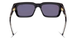 Shop TOM FORD Icon Unisex Rectangle Sunglasses in Shiny Black online.