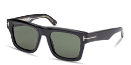 TOM FORD Icon Square Sunglasses in Shiny Black – Product Photo 2