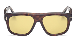 Shop TOM FORD Icon Pilot Sunglasses in Havana online.