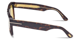 Shop TOM FORD Icon Pilot Sunglasses in Havana online.