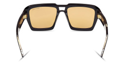 Shop TOM FORD Icon Aviator Sunglasses in Shiny Black online.